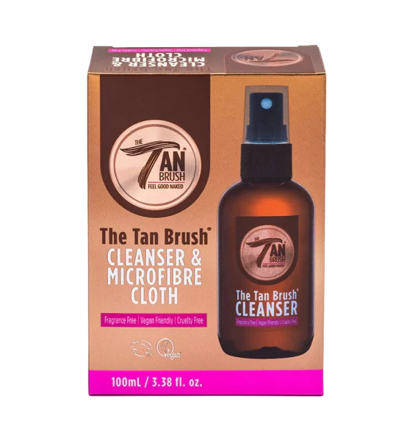 The Tan Brush Cleanser & Microfibre Cloth